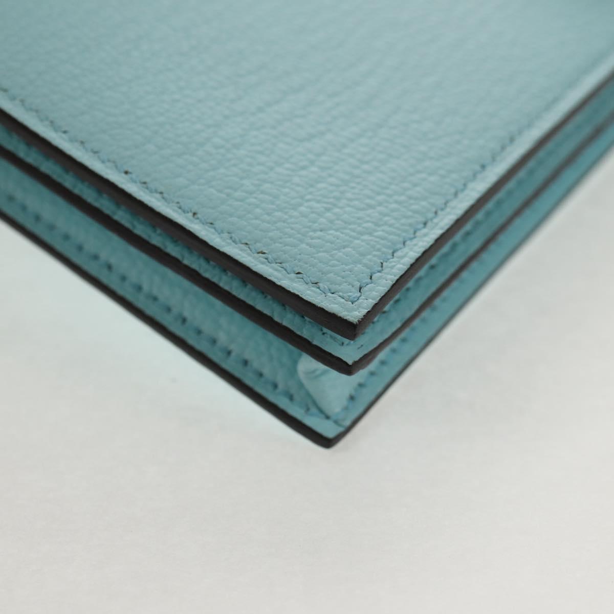 HERMES Bane Souffle Wallet Shave Light Blue Auth am9208SM