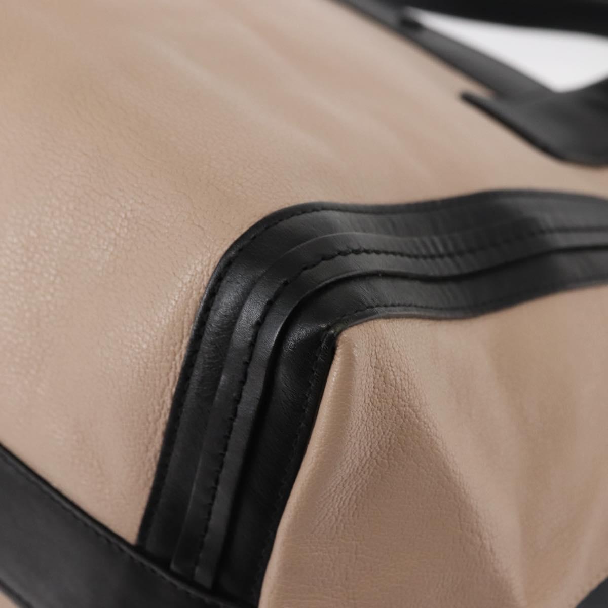 Chloe Alison Tote Bag Leather Pink Black Auth am9218