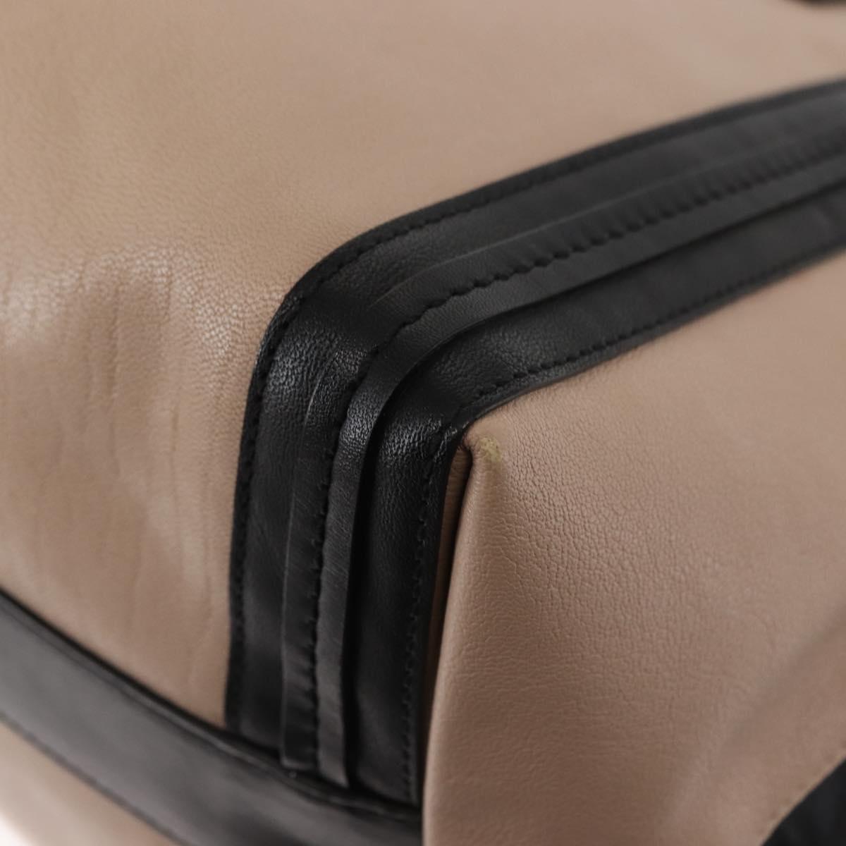 Chloe Alison Tote Bag Leather Pink Black Auth am9218