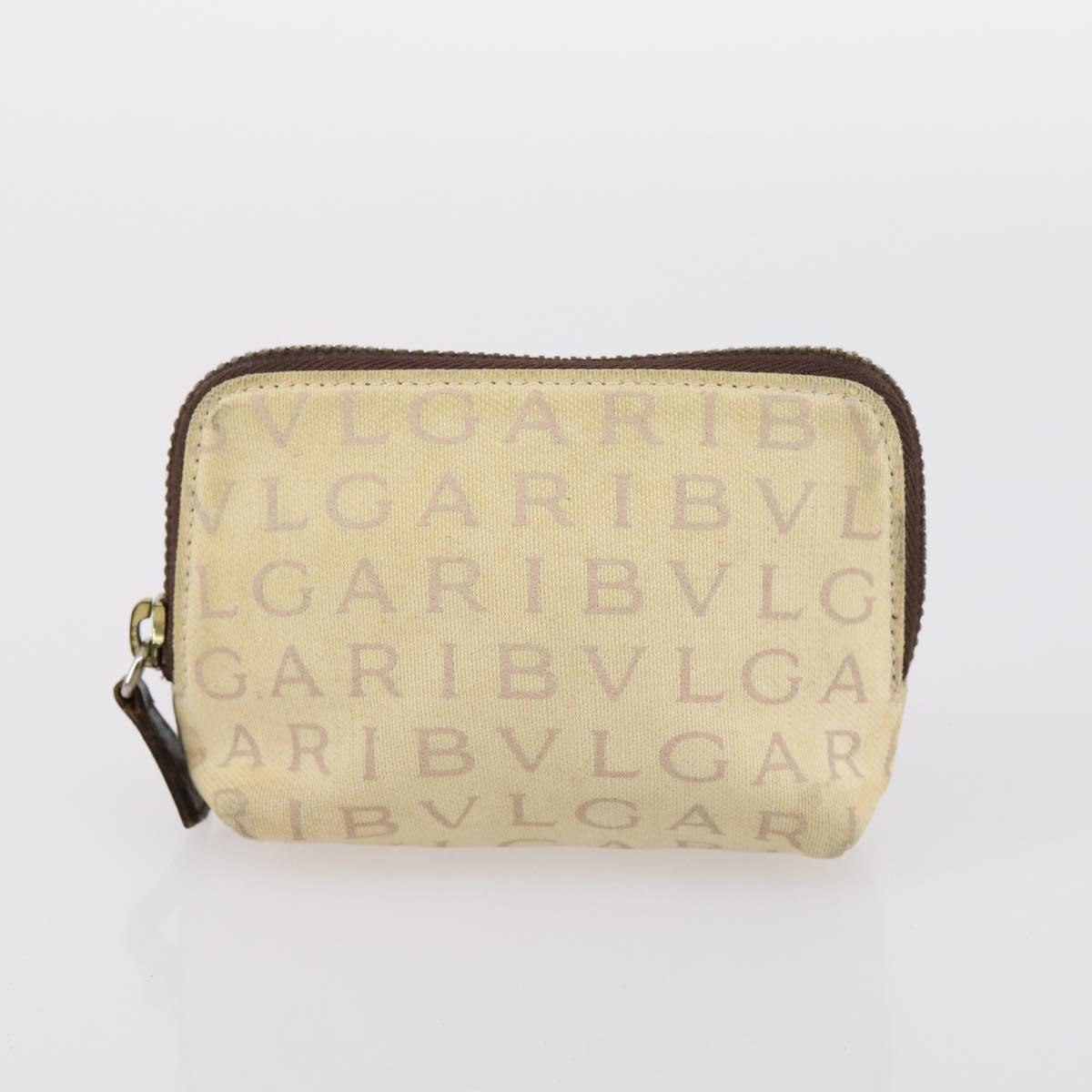 FENDI Bulgari Gucci GG Canvas Pouch Canvas 3Set Black Beige pink Auth am9226