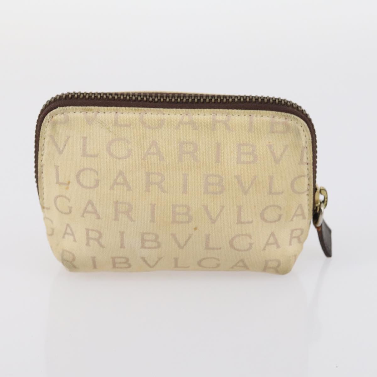 FENDI Bulgari Gucci GG Canvas Pouch Canvas 3Set Black Beige pink Auth am9226