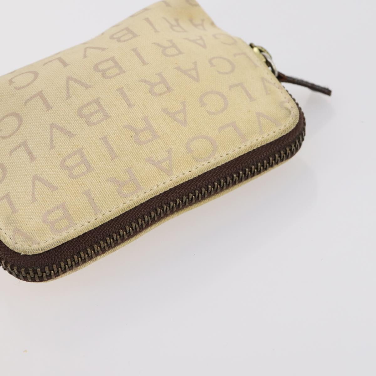 FENDI Bulgari Gucci GG Canvas Pouch Canvas 3Set Black Beige pink Auth am9226