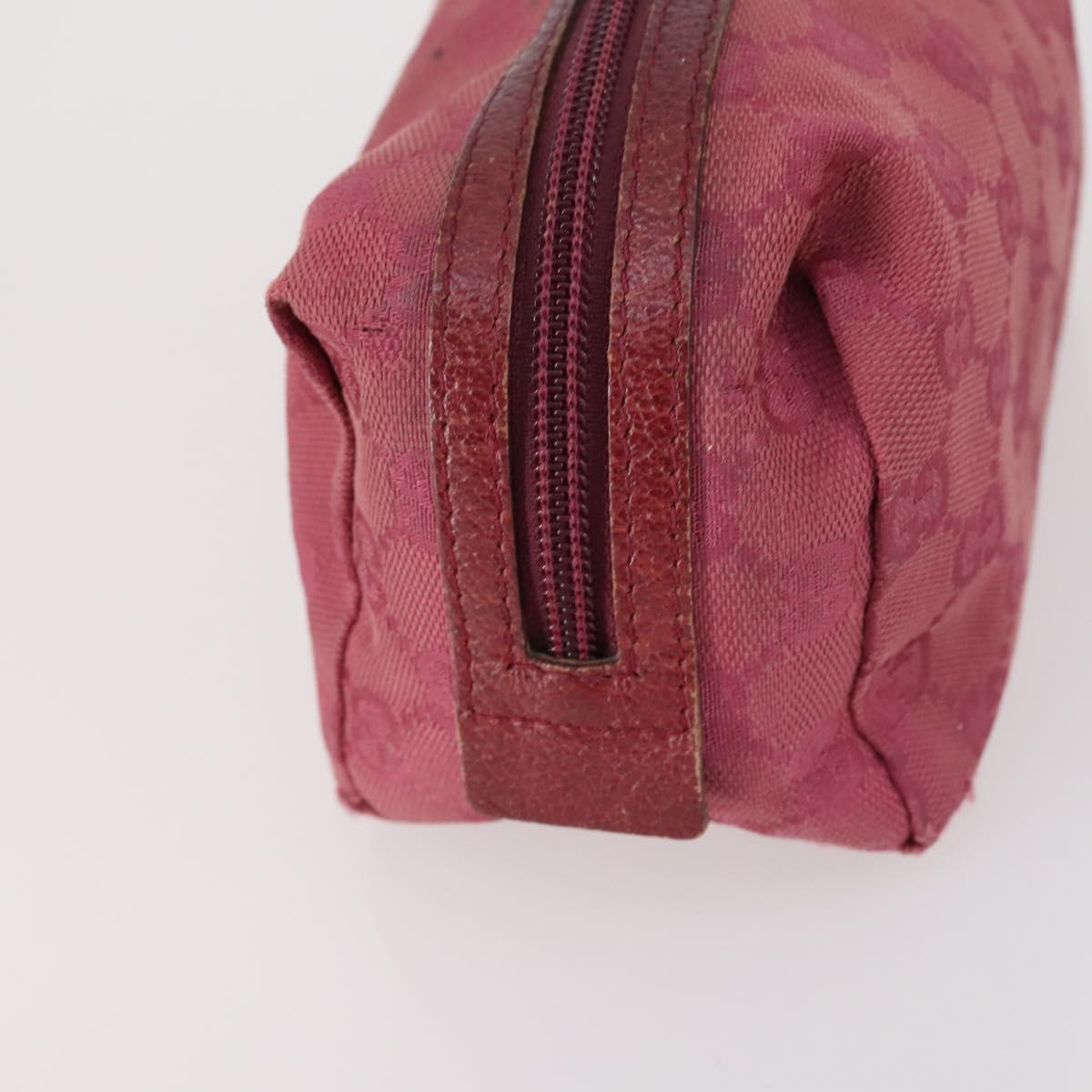 FENDI Bulgari Gucci GG Canvas Pouch Canvas 3Set Black Beige pink Auth am9226