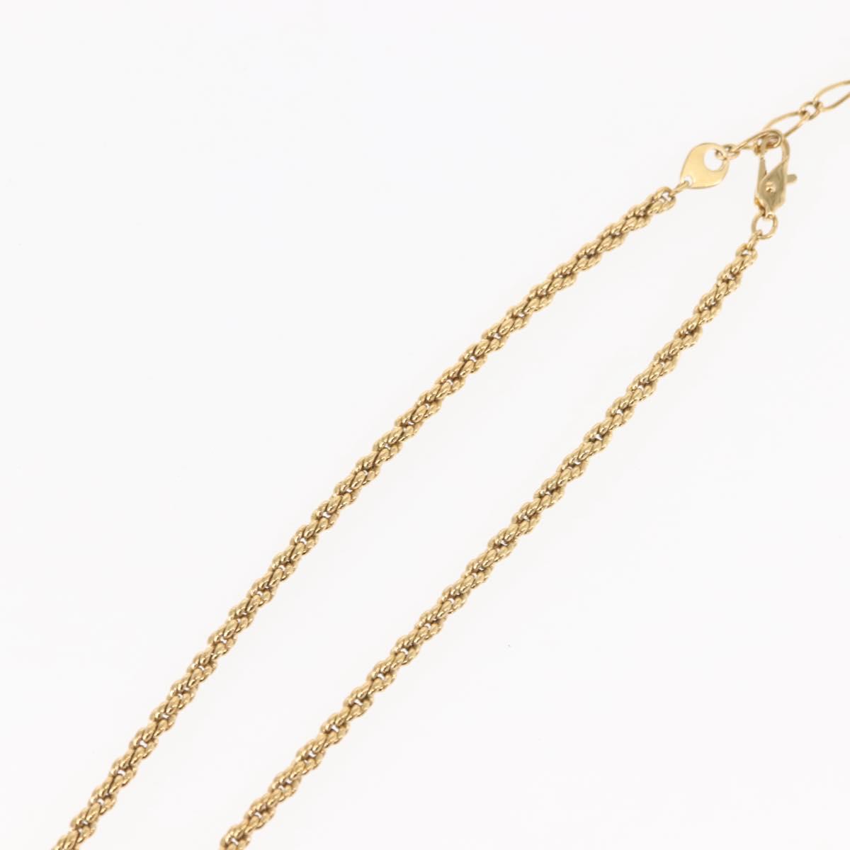 SAINT LAURENT Necklace metal 2 Set Gold Auth am9228