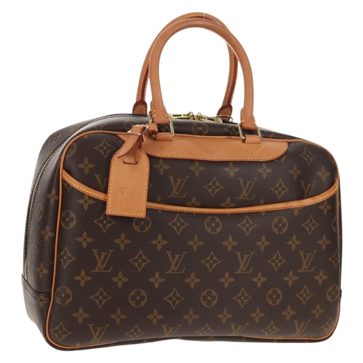 LOUIS VUITTON Monogram Deauville Hand Bag M47270 LV Auth am9230V
