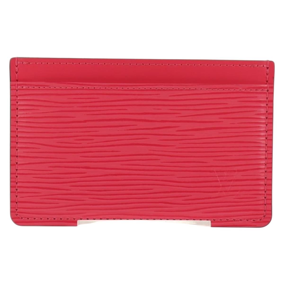 LOUIS VUITTON Epi Porte Cartes Simple Card Case Pink M80109 LV Auth am9234M