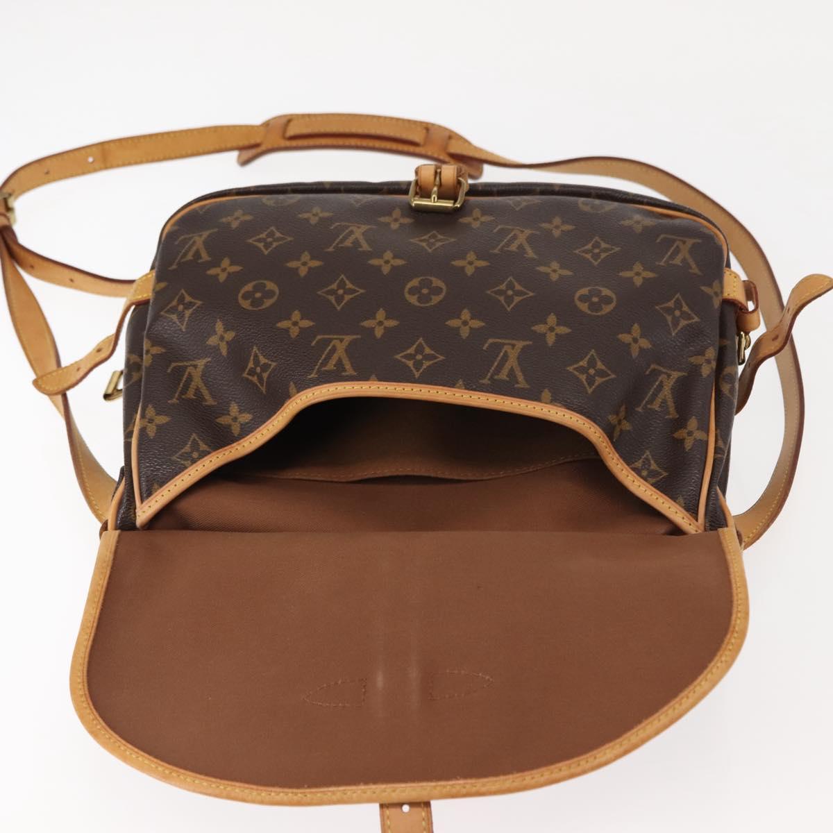 LOUIS VUITTON Monogram Saumur 30 Shoulder Bag M42256 LV Auth am9240
