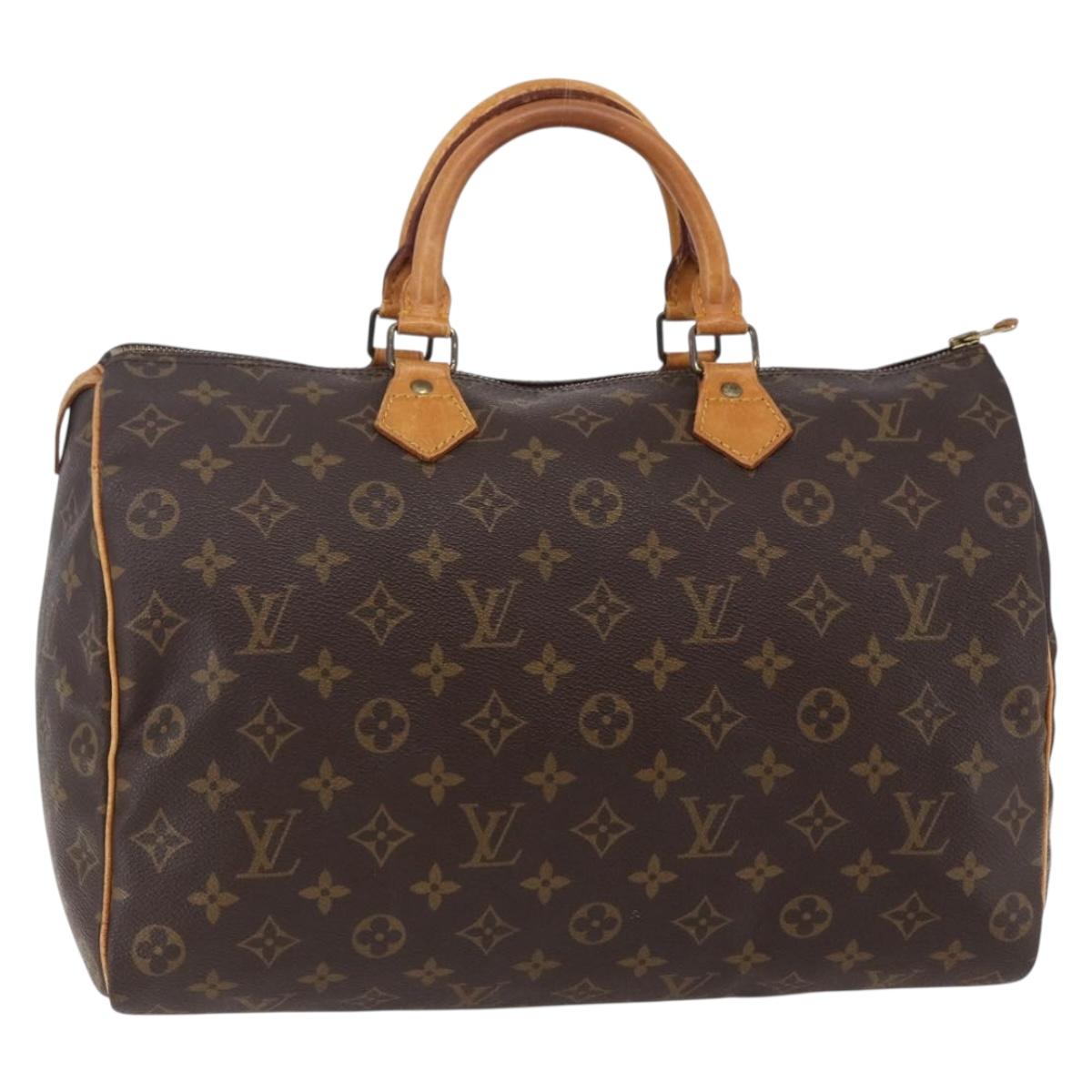 LOUIS VUITTON Monogram Speedy 35 Hand Bag M41524 LV Auth am9241