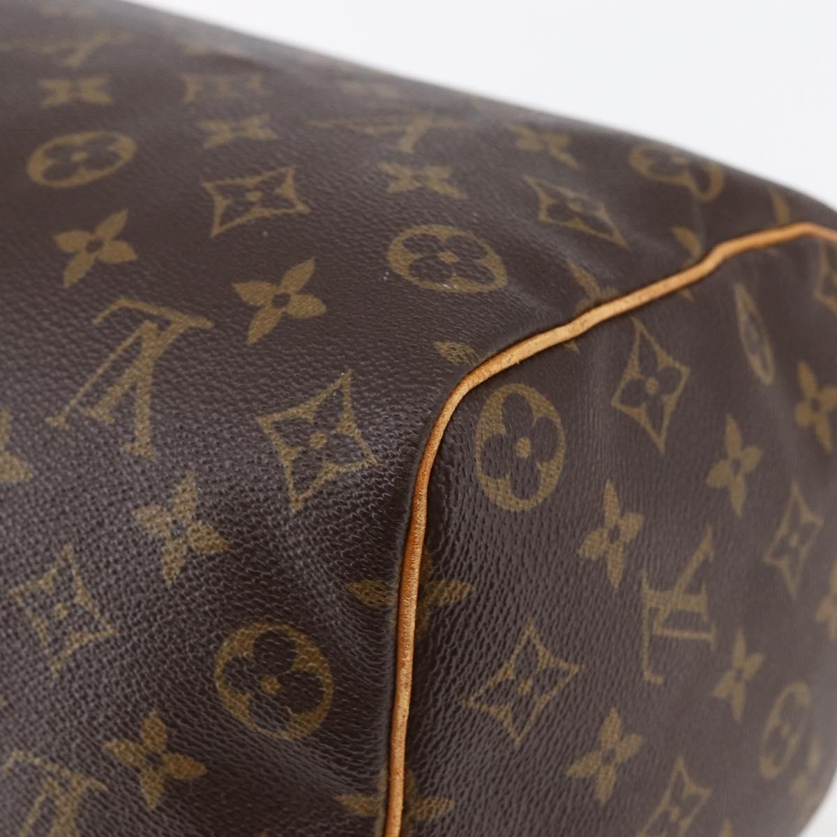 LOUIS VUITTON Monogram Speedy 35 Hand Bag M41524 LV Auth am9241