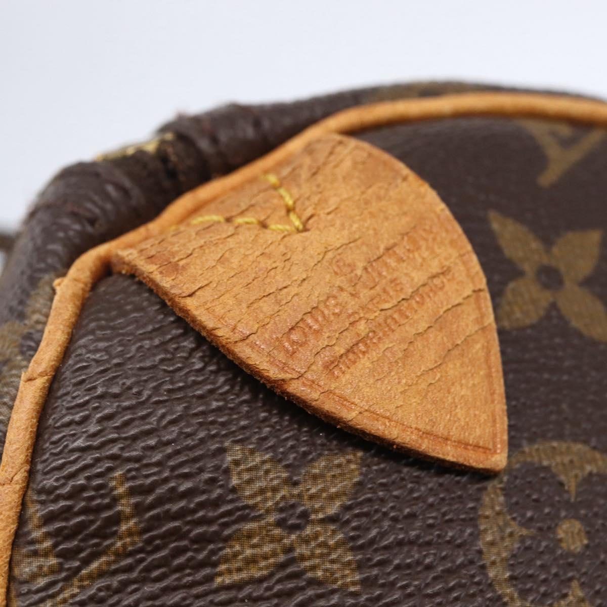 LOUIS VUITTON Monogram Speedy 35 Hand Bag M41524 LV Auth am9241