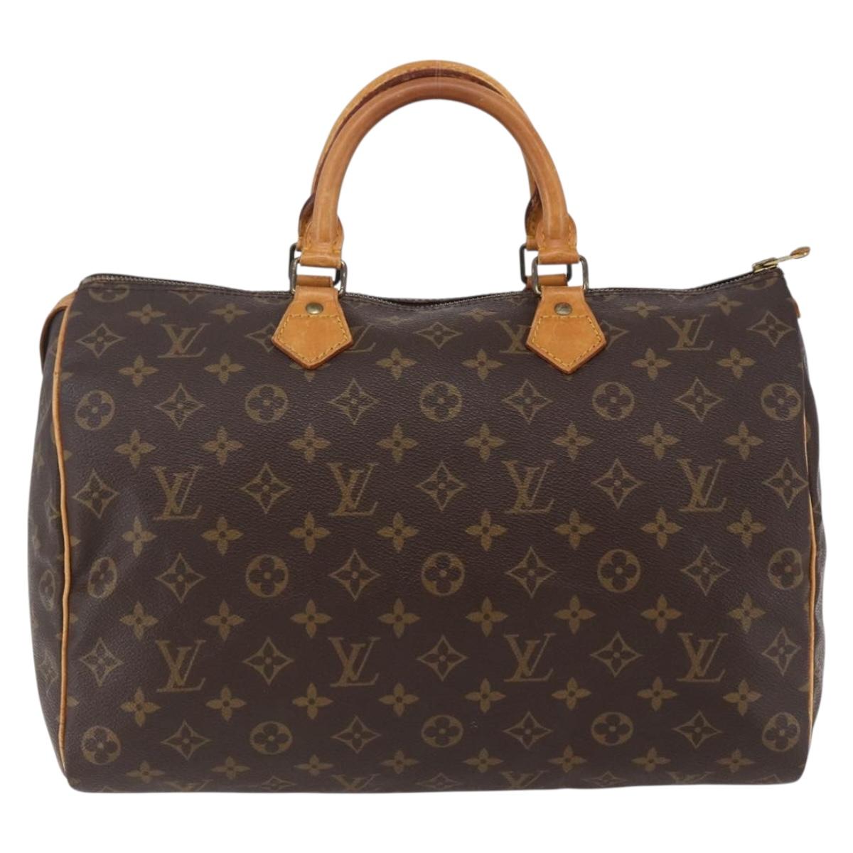 LOUIS VUITTON Monogram Speedy 35 Hand Bag M41524 LV Auth am9241