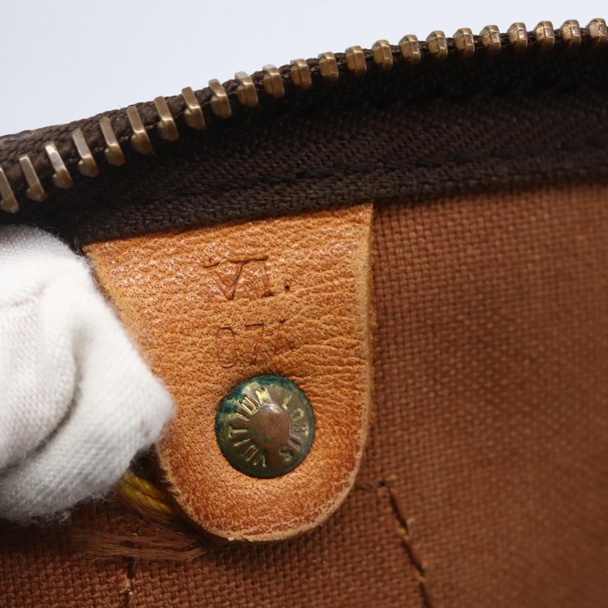LOUIS VUITTON Monogram Speedy 35 Hand Bag M41524 LV Auth am9241