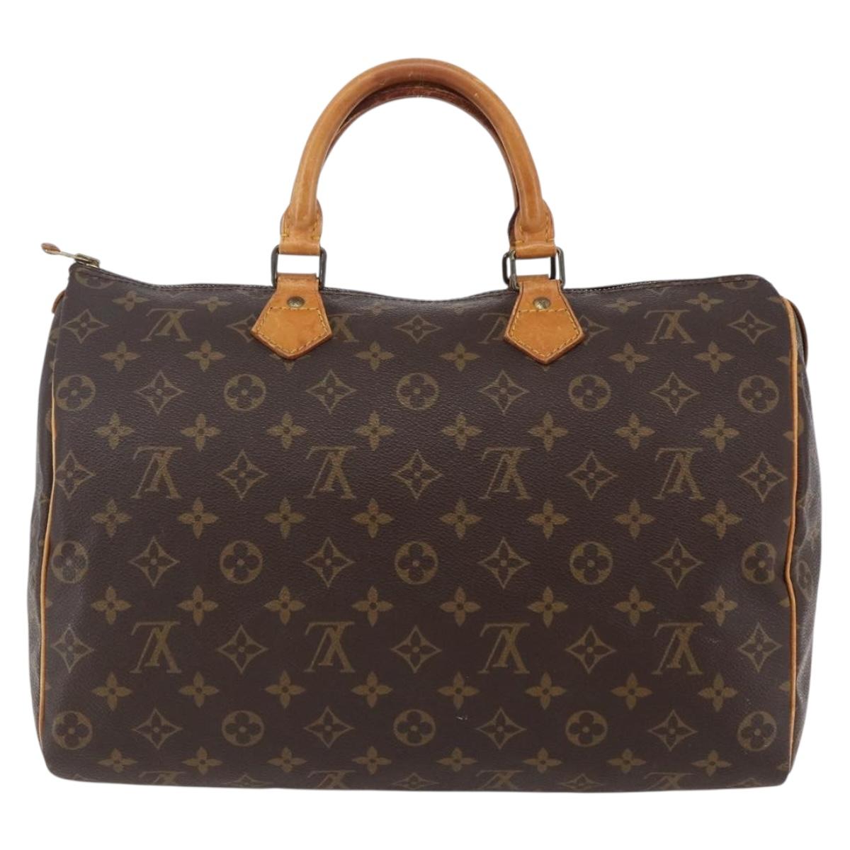 LOUIS VUITTON Monogram Speedy 35 Hand Bag M41524 LV Auth am9241