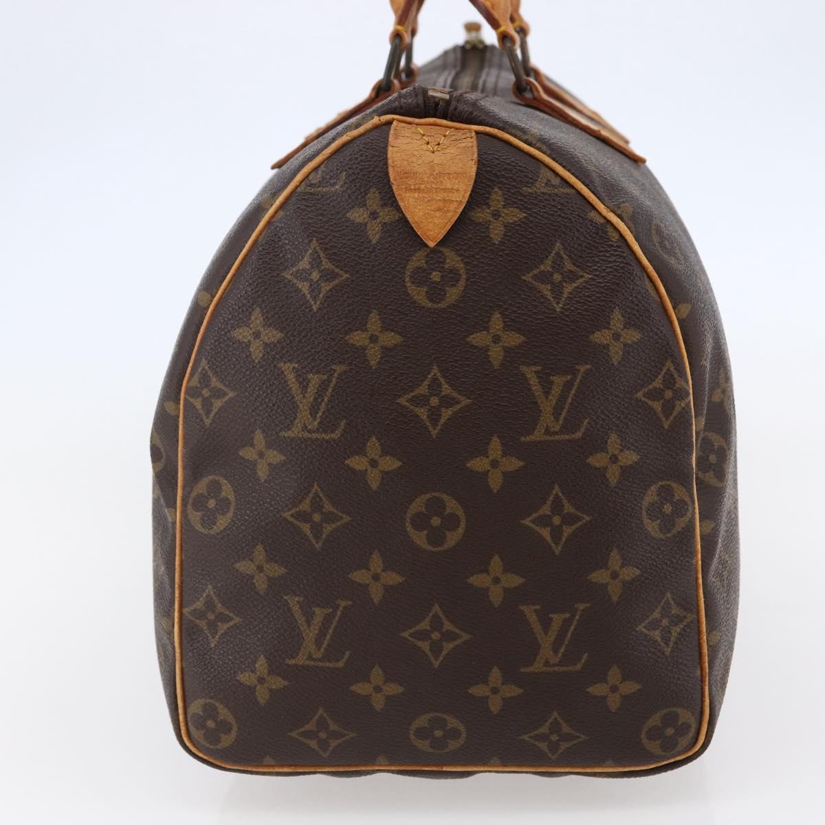 LOUIS VUITTON Monogram Speedy 35 Hand Bag M41524 LV Auth am9241