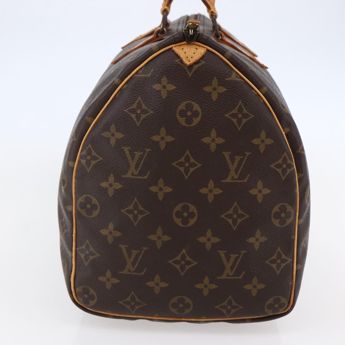 LOUIS VUITTON Monogram Speedy 35 Hand Bag M41524 LV Auth am9241