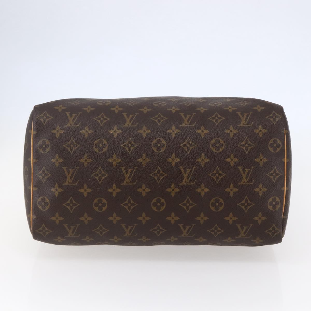 LOUIS VUITTON Monogram Speedy 35 Hand Bag M41524 LV Auth am9241