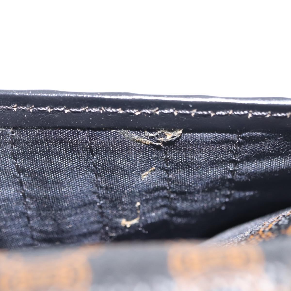 CELINE Macadam Canvas Day Planner Cover PVC Black Auth am9242