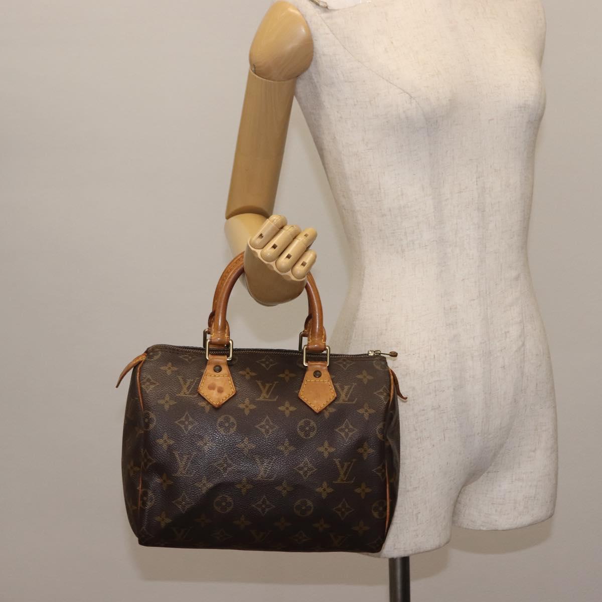 LOUIS VUITTON Monogram Speedy 25 Hand Bag M41528 LV Auth am9245