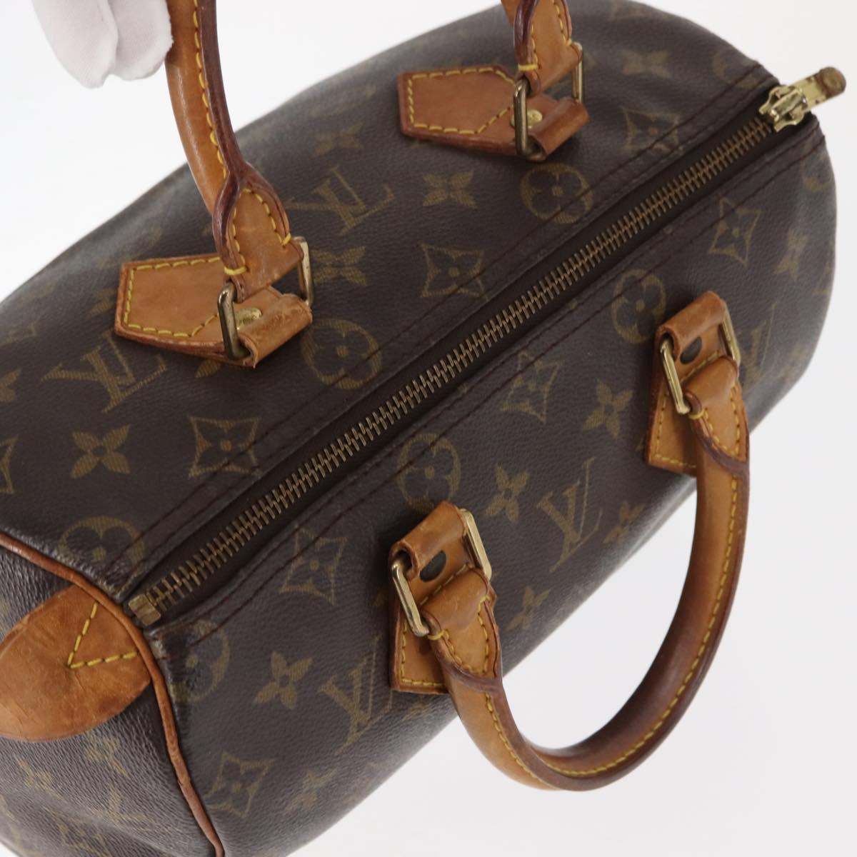 LOUIS VUITTON Monogram Speedy 25 Hand Bag M41528 LV Auth am9245