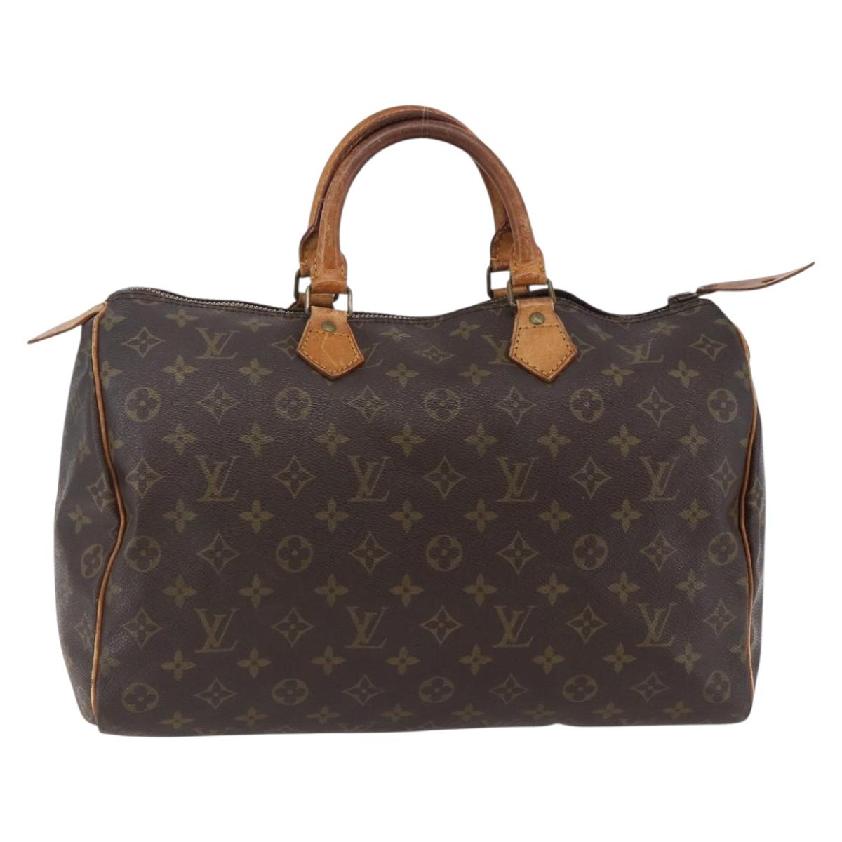 LOUIS VUITTON Monogram Speedy 35 Hand Bag Vintage M41524 LV Auth am9246