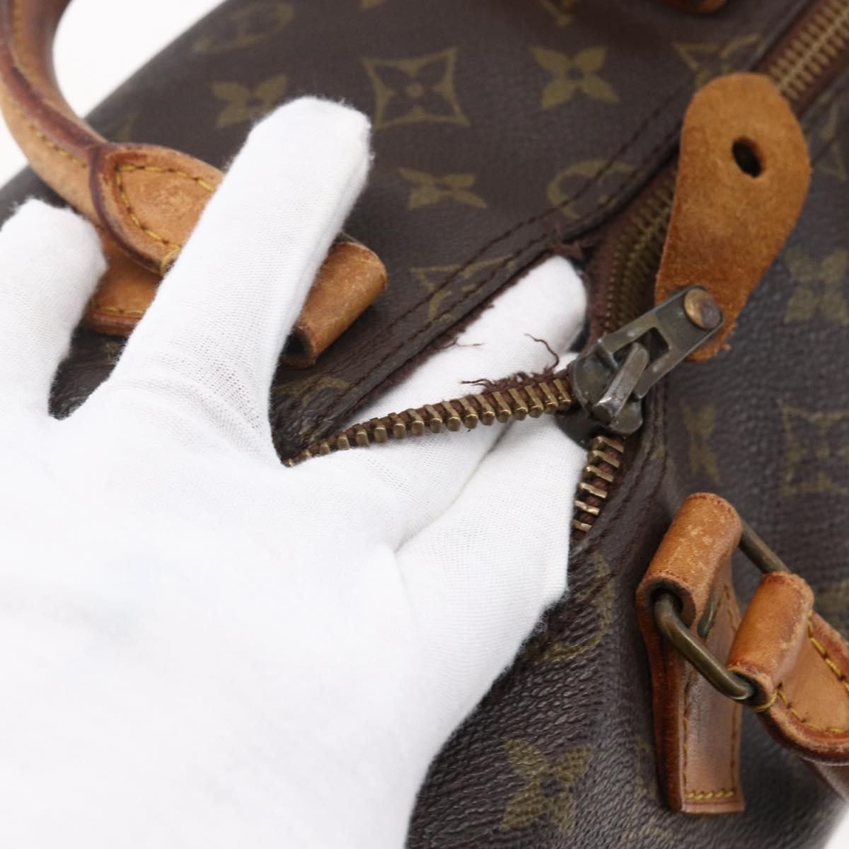 LOUIS VUITTON Monogram Speedy 35 Hand Bag Vintage M41524 LV Auth am9246