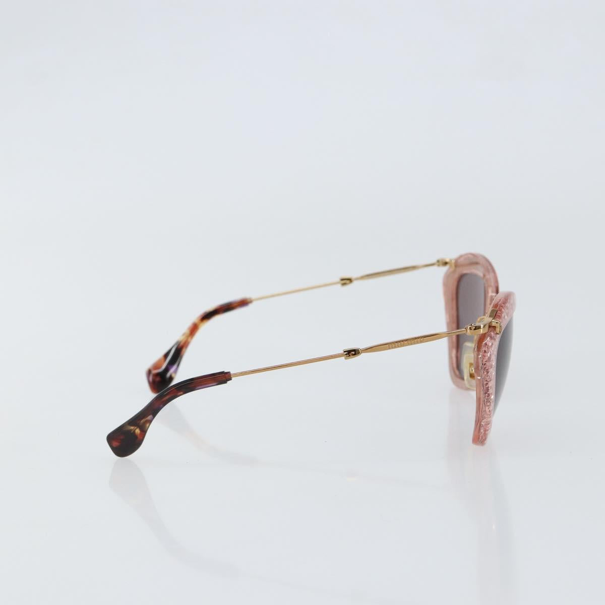 Miu Miu Sunglasses plastic Pink Auth am9253