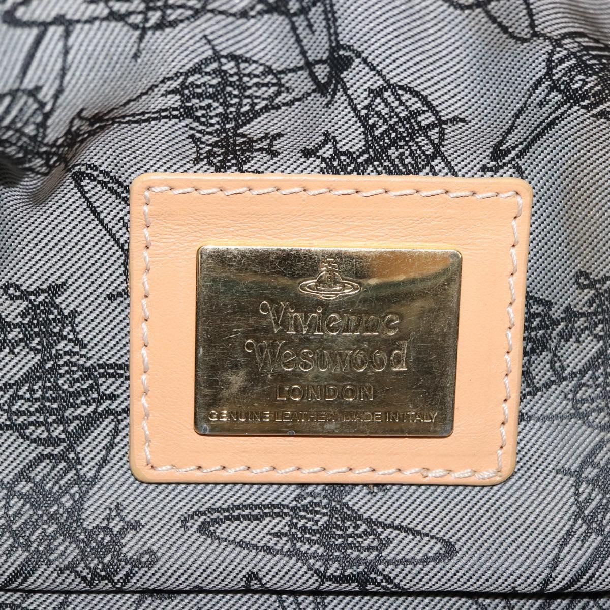 Vivienne Westwood Shukatatan Body Bag PVC Multicolor Silver Auth am9256