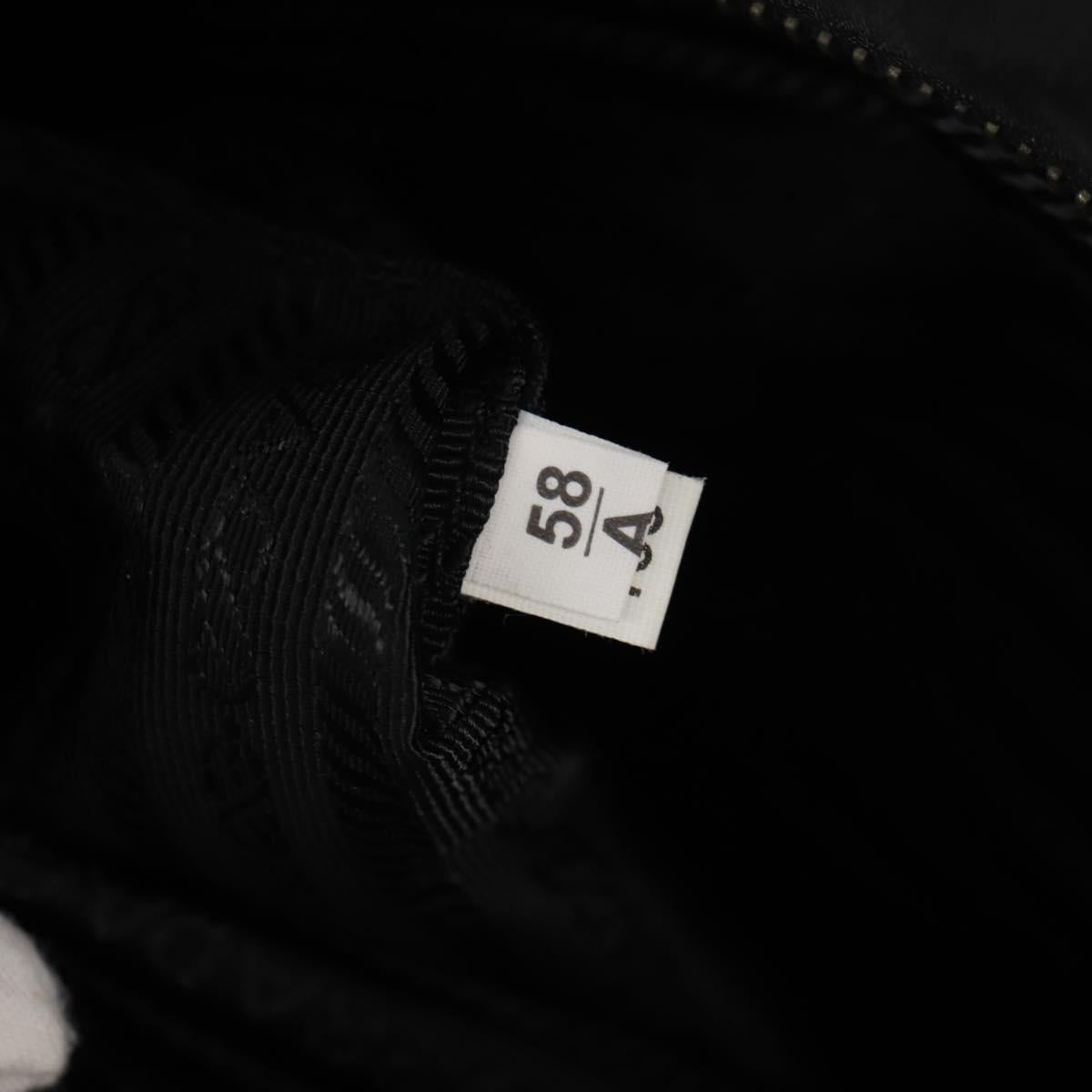 PRADA Shoulder Bag Nylon Black Silver Auth am9263V