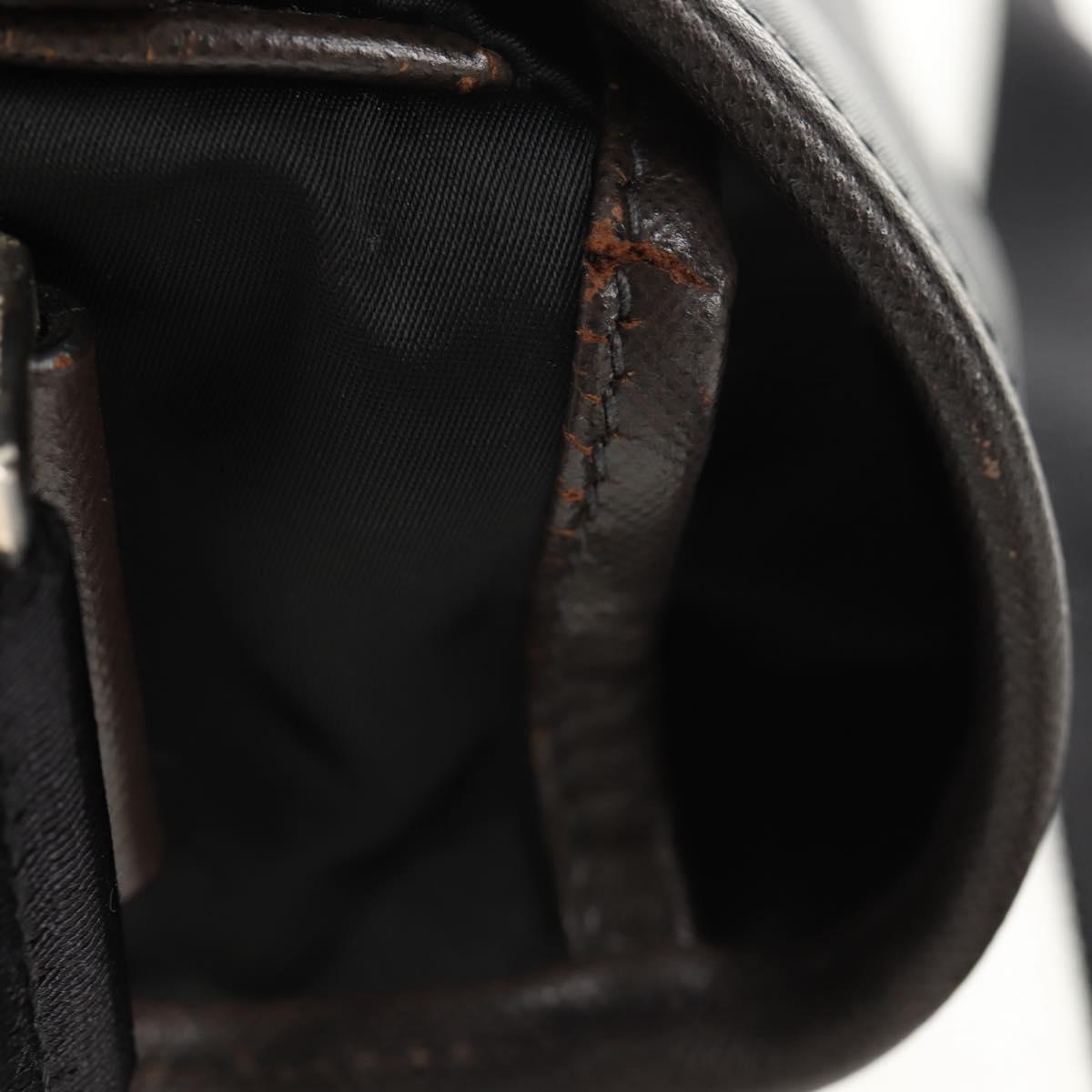 PRADA Shoulder Bag Nylon Black Silver Auth am9263V