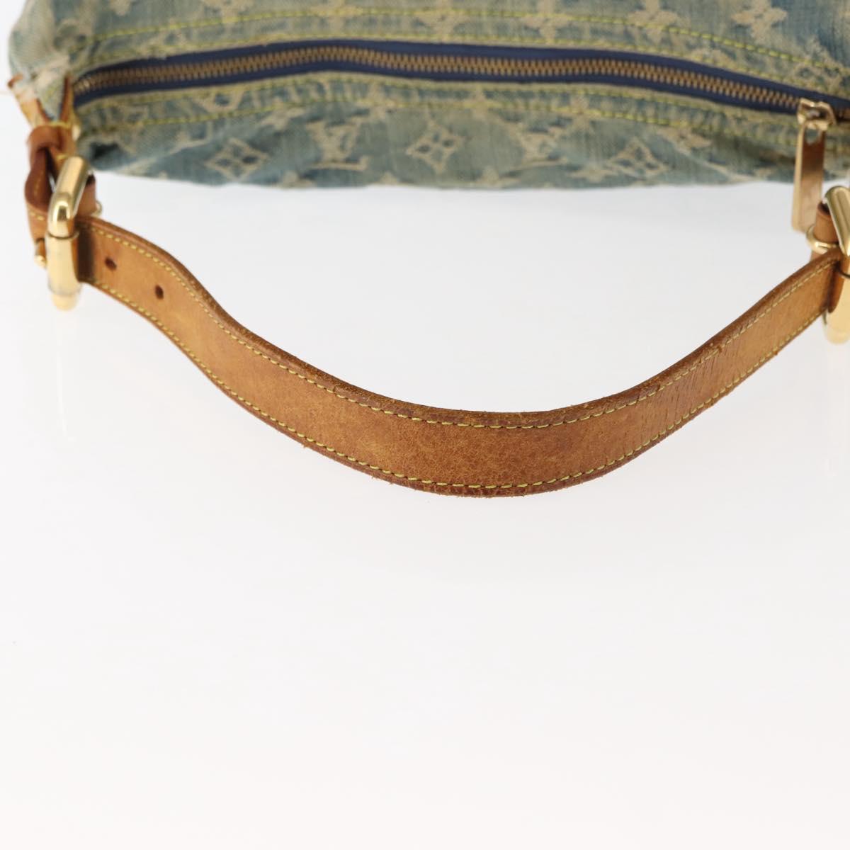 LOUIS VUITTON Monogram Denim Buggy GM Shoulder Bag Blue M95048 LV Auth am9268