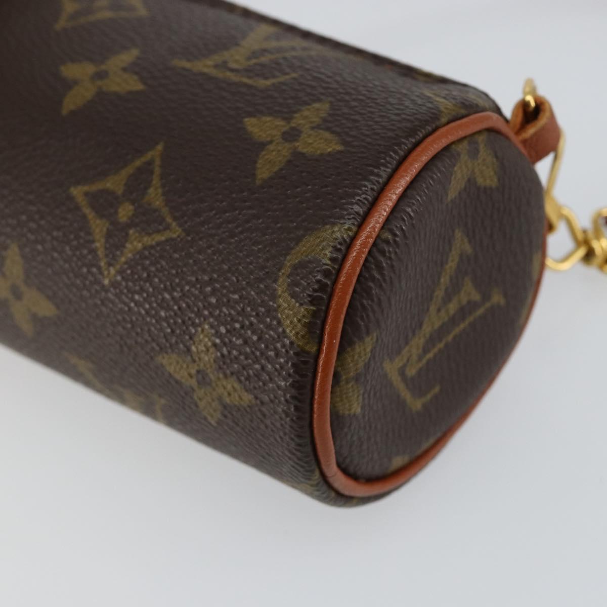 LOUIS VUITTON Monogram Papillon Pouch LV Auth am9270