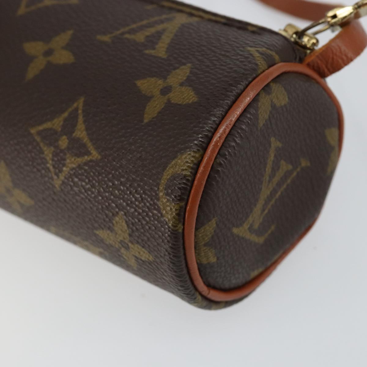 LOUIS VUITTON Monogram Papillon Pouch LV Auth am9270
