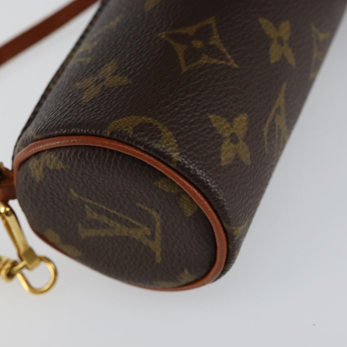 LOUIS VUITTON Monogram Papillon Pouch LV Auth am9270