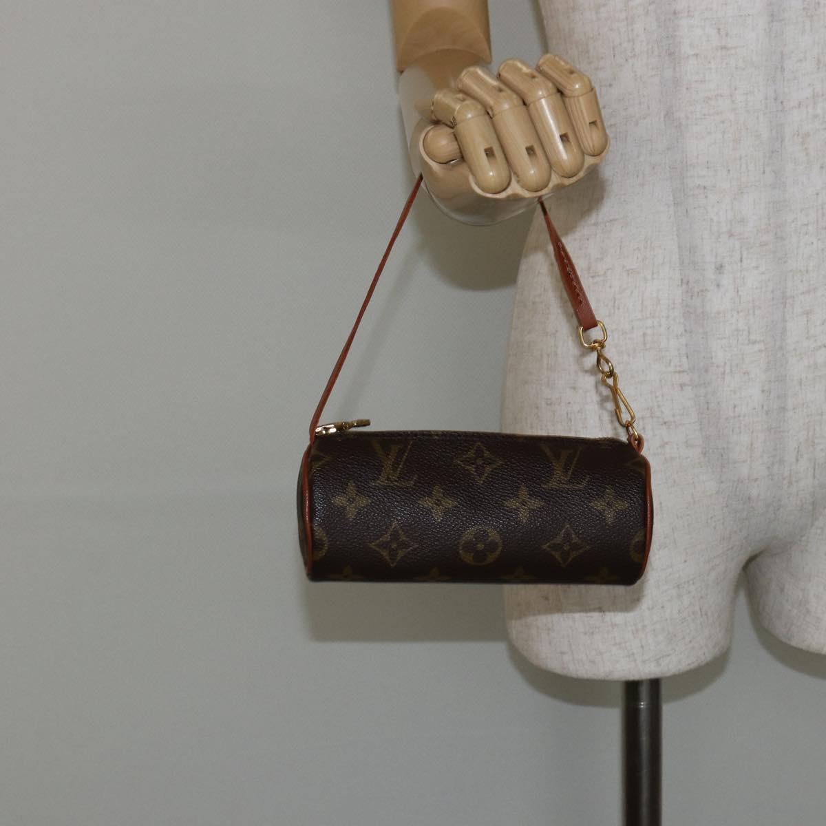 LOUIS VUITTON Monogram Papillon Pouch LV Auth am9270