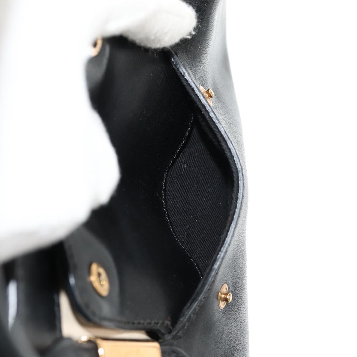 Chloe Little Alice Hand Bag Leather 2way Beige Gold Auth am9275