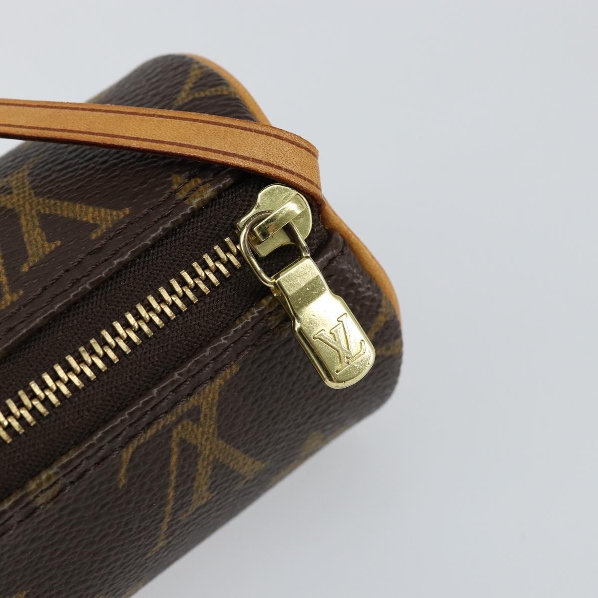 LOUIS VUITTON Monogram Papillon Pouch LV Auth am9279