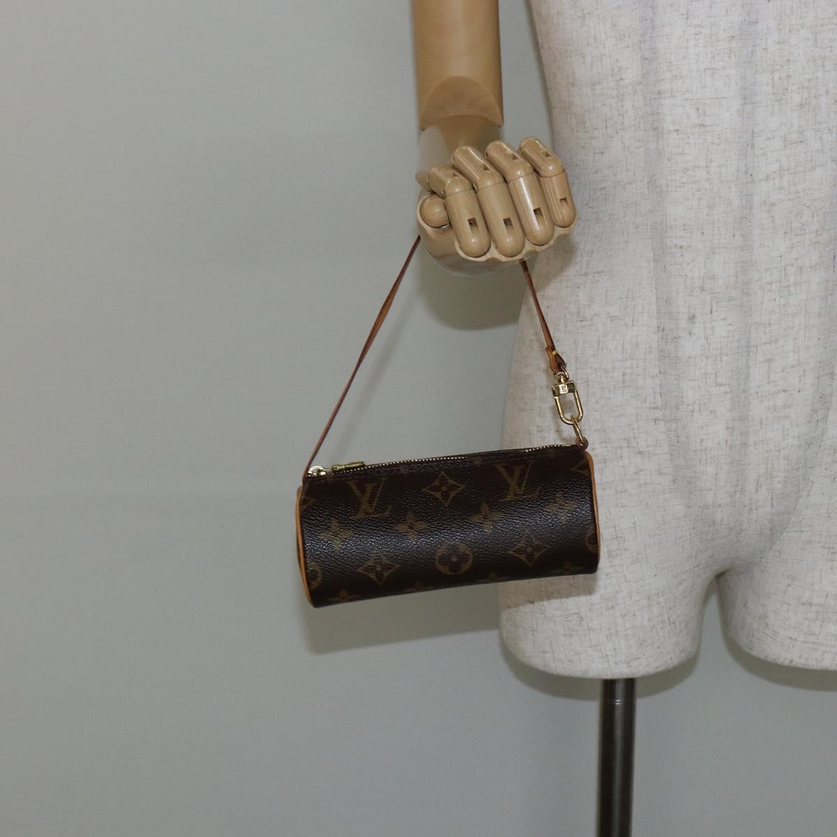 LOUIS VUITTON Monogram Papillon Pouch LV Auth am9279