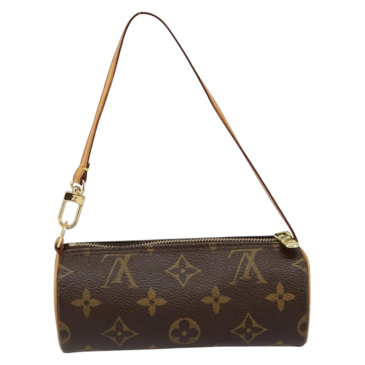LOUIS VUITTON Monogram Papillon Pouch LV Auth am9279