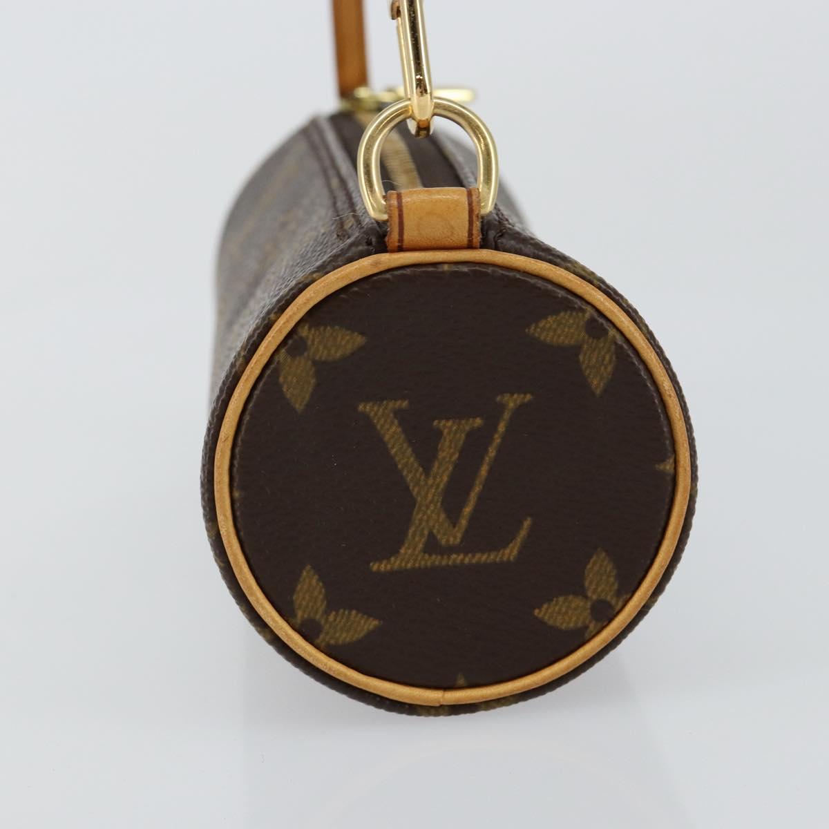 LOUIS VUITTON Monogram Papillon Pouch LV Auth am9279