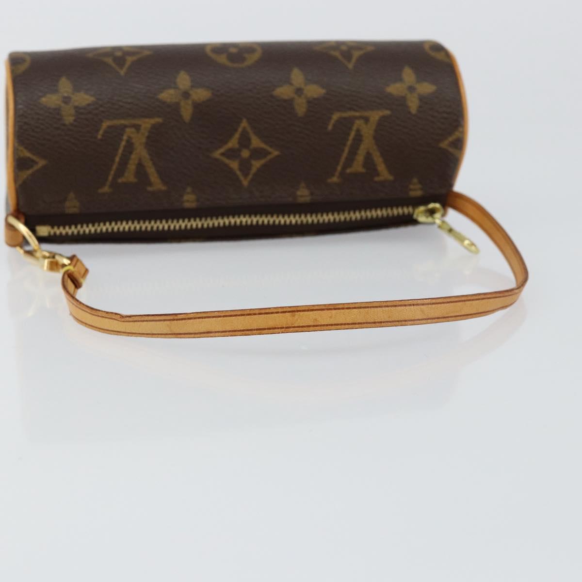 LOUIS VUITTON Monogram Papillon Pouch LV Auth am9279