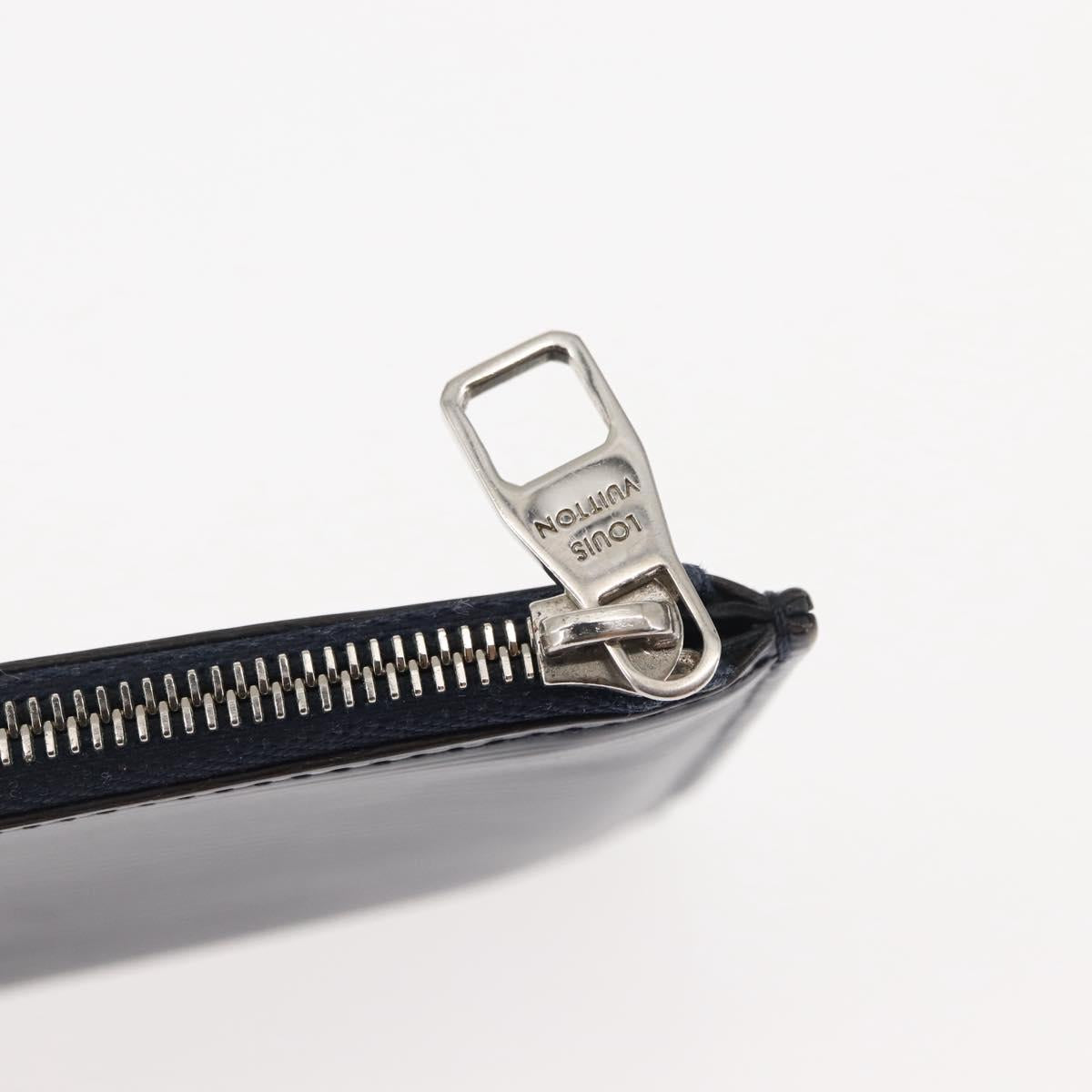 LOUIS VUITTON Epi Porte Monnaie NM Coin Purse Andigo blue LV Auth am9281