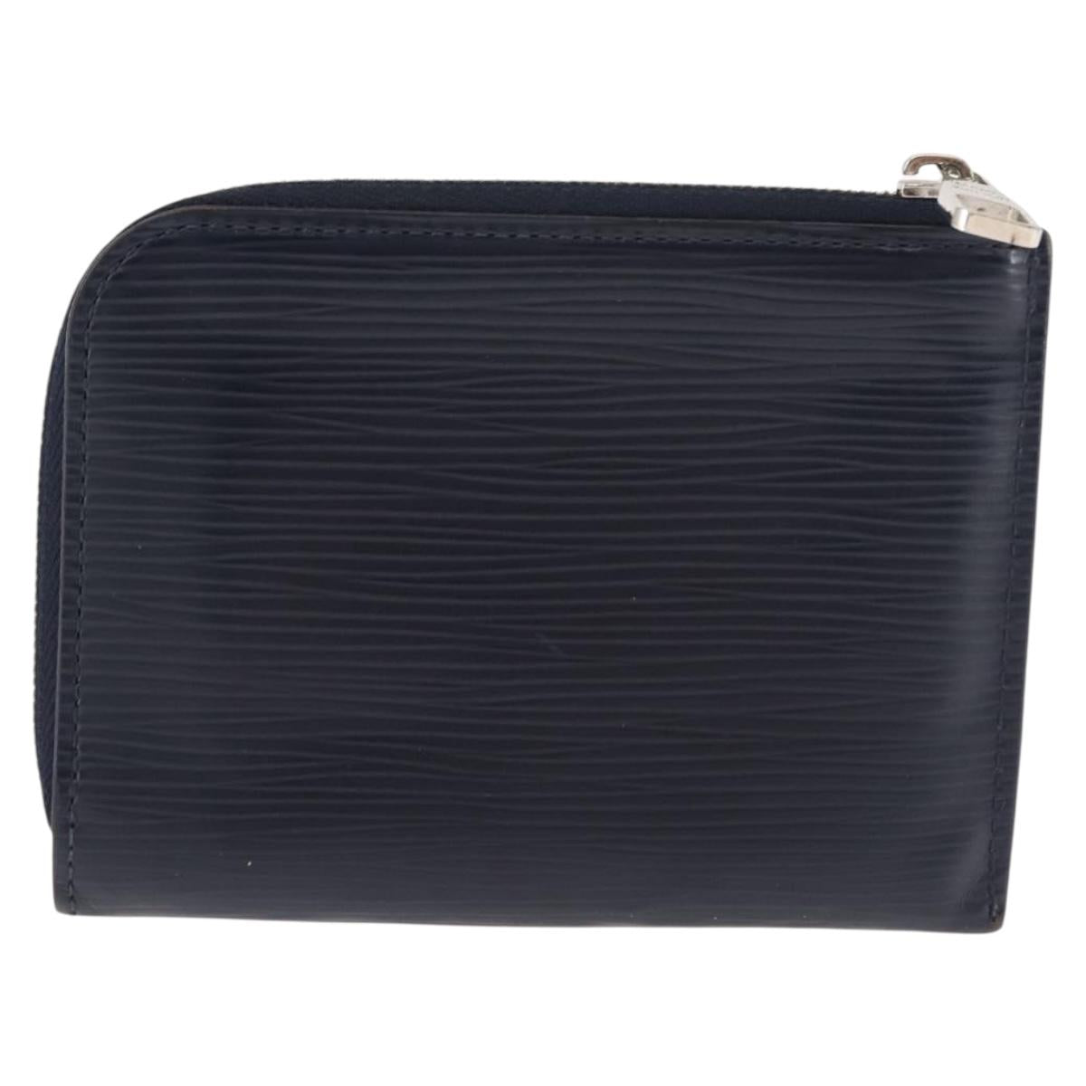 LOUIS VUITTON Epi Porte Monnaie NM Coin Purse Andigo blue LV Auth am9281