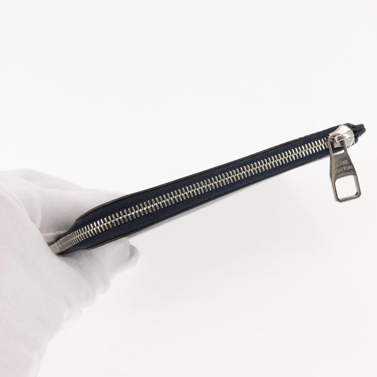 LOUIS VUITTON Epi Porte Monnaie NM Coin Purse Andigo blue LV Auth am9281