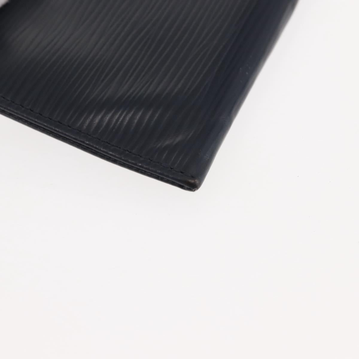 LOUIS VUITTON Epi Porte Monnaie NM Coin Purse Andigo blue LV Auth am9281