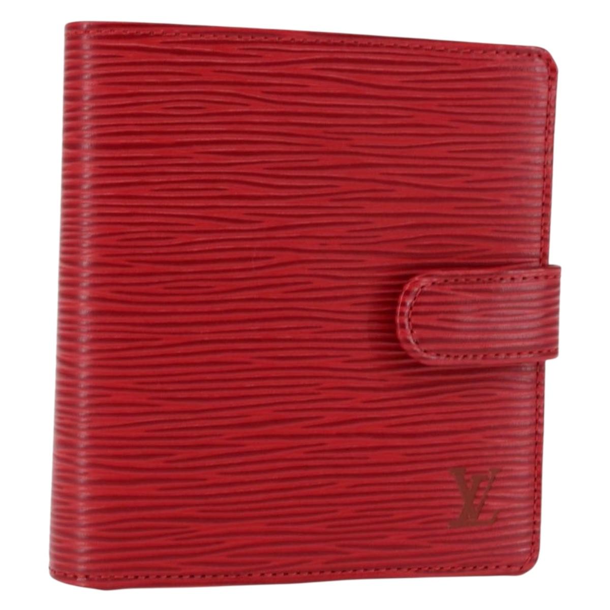 LOUIS VUITTON Epi Porte Billets Compact Wallet Red M63557 LV Auth am9282