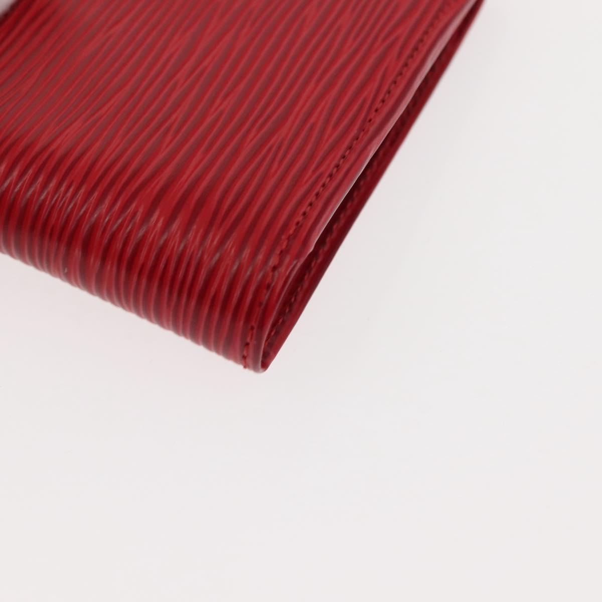 LOUIS VUITTON Epi Porte Billets Compact Wallet Red M63557 LV Auth am9282