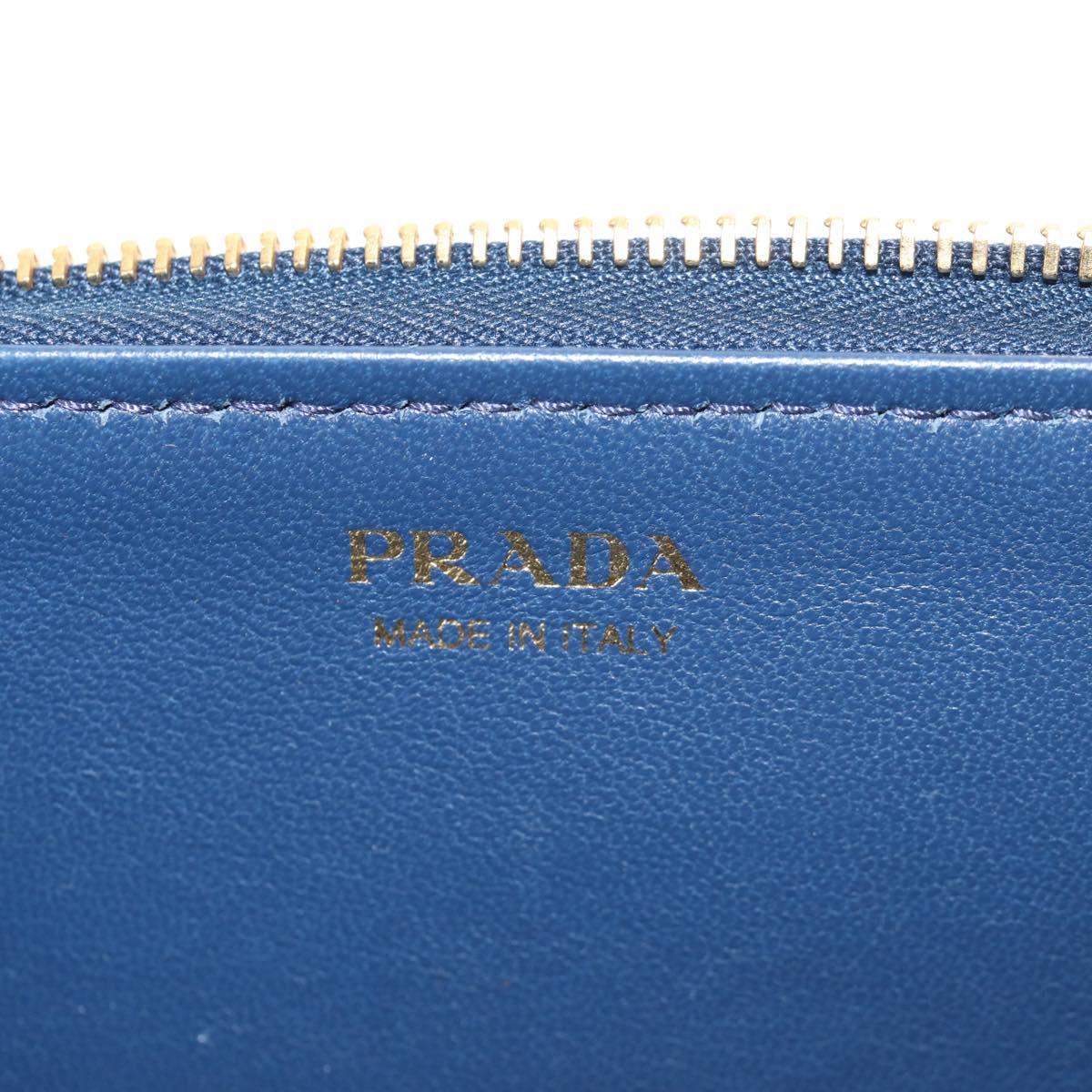PRADA Key Case Safiano leather Navy Auth am9283V