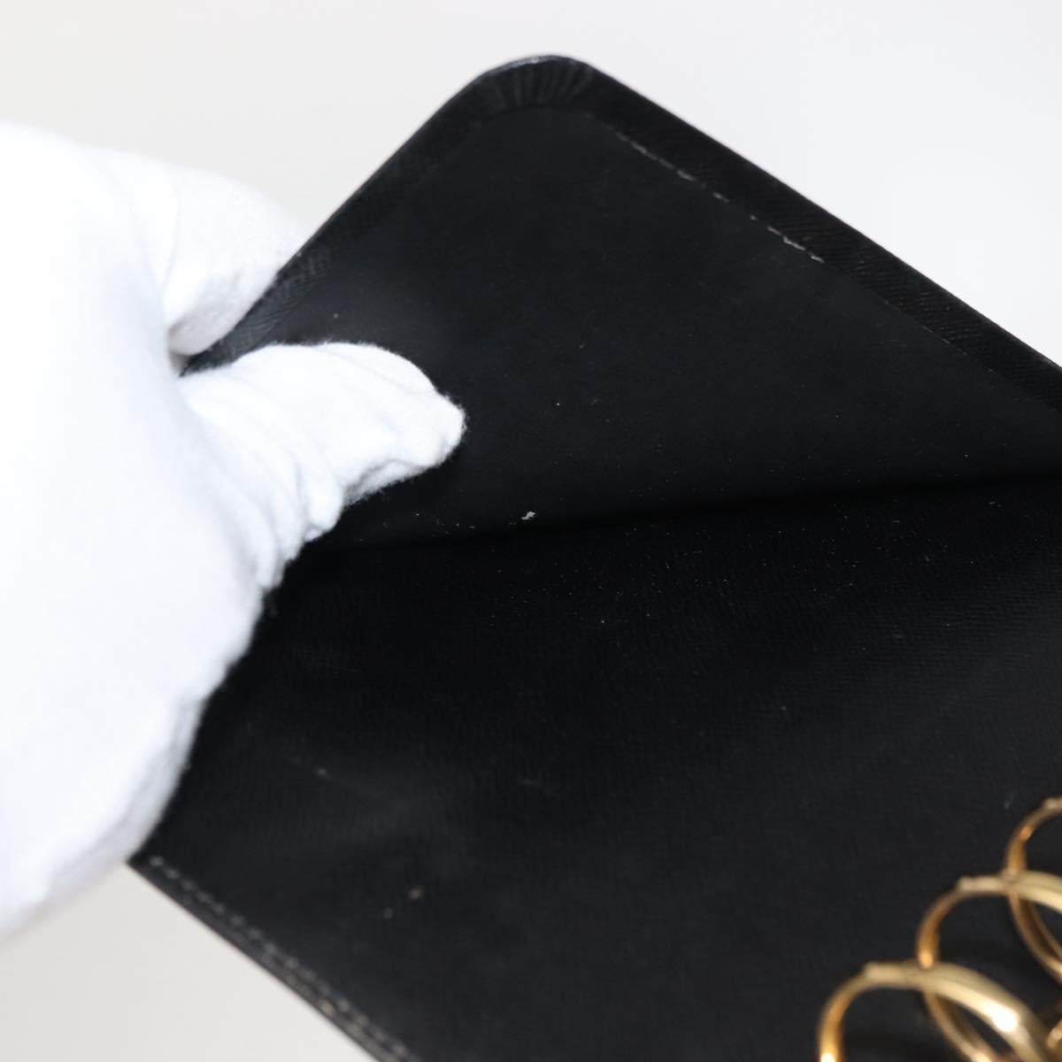 LOUIS VUITTON Epi Agenda MM Day Planner Cover Black R20042 LV Auth am9287