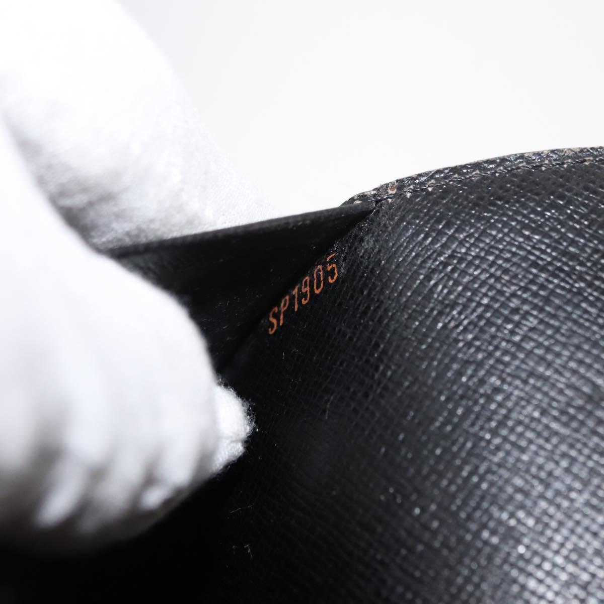 LOUIS VUITTON Epi Agenda MM Day Planner Cover Black R20042 LV Auth am9287