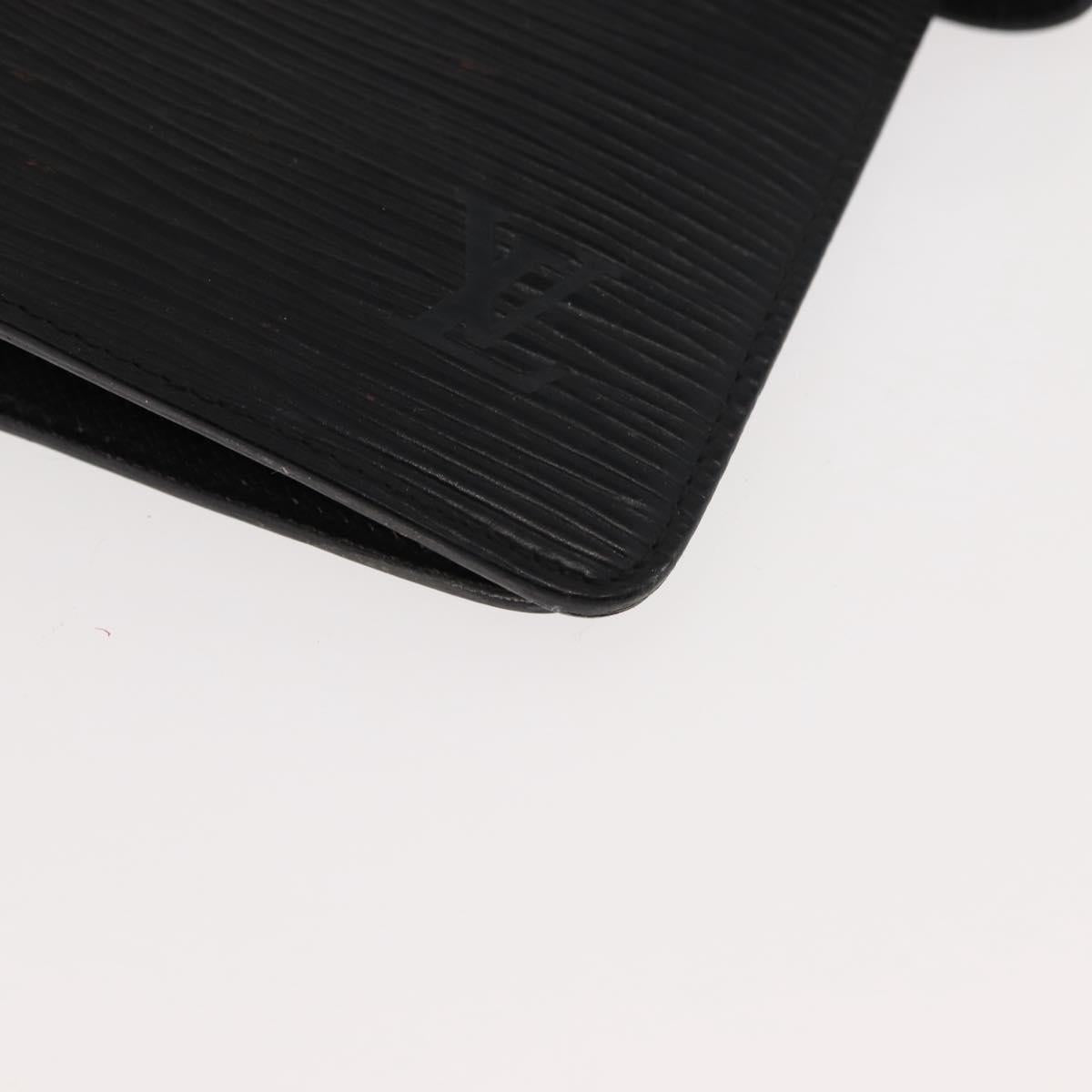 LOUIS VUITTON Epi Agenda MM Day Planner Cover Black R20042 LV Auth am9287